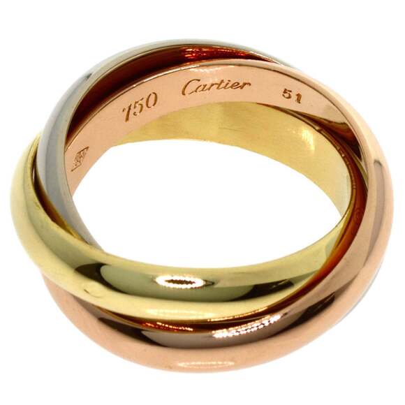 CARTIER 18k Gold Trinity Ring #51